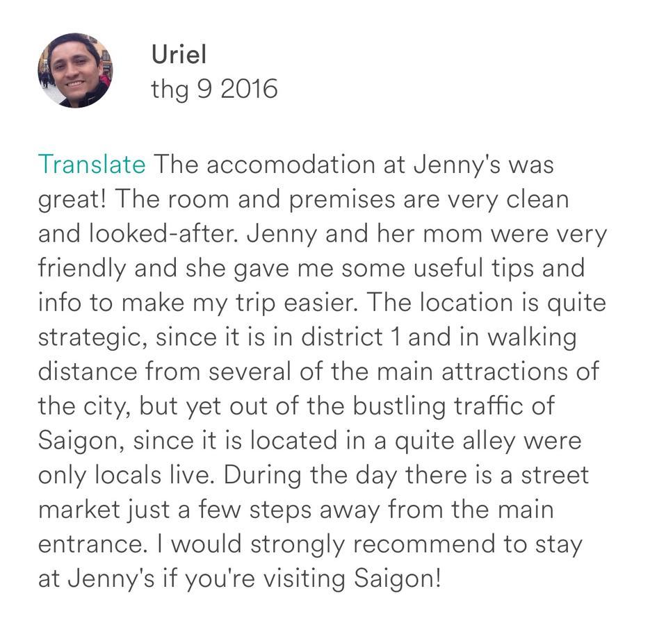 Jenny'S Place 1 Ho Chi Minh City Exterior photo